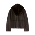 Jil Sander Shearling Jacket "Chocolate"
