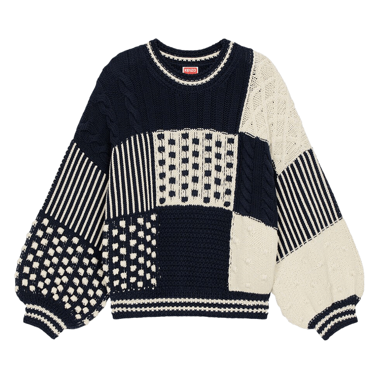 Kenzo Mixed Cable Jumper "Midnight Blue"