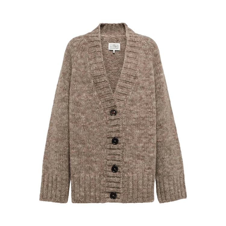 Maison Margiela Botanical Dye Cardigan "Light Brown"