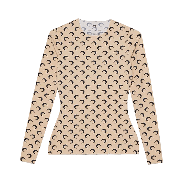 Marine Serre Regenerated Second Skin Top "Tan/Black"