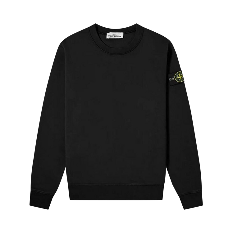 Stone Island Logo Patch Crewneck "Black"