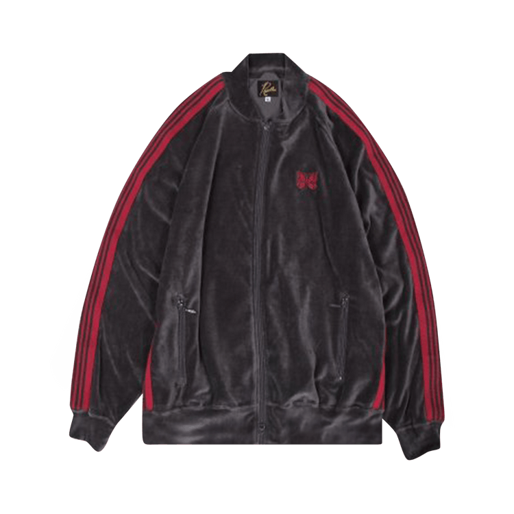 Needles Velour Track Jacket "Charcoal"