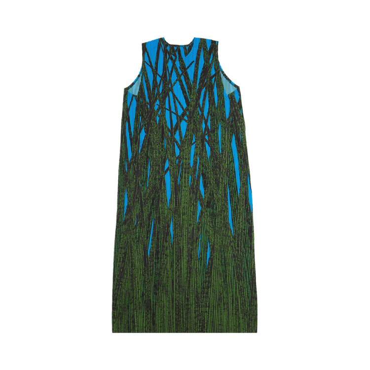 Homme Plissé Issey Miyake Grass Fields Pleats Long Tunic "Green"