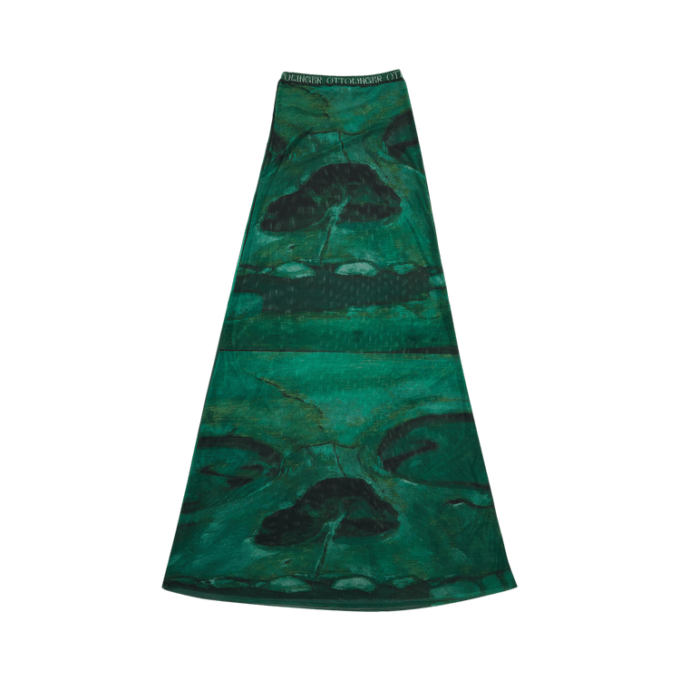 Ottolinger Sheer Printed Skirt "Green"