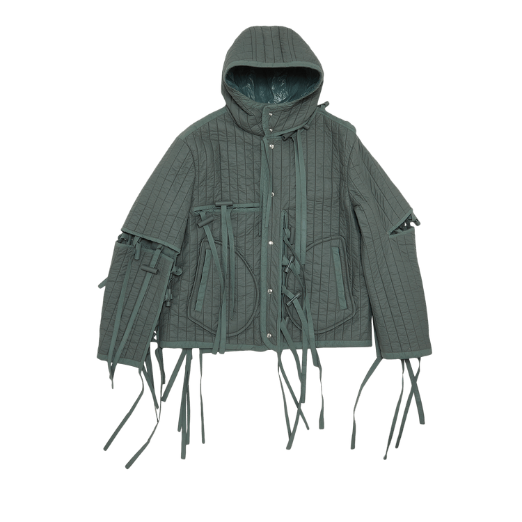 Craig Green Hooded Quilted Coat "Green"