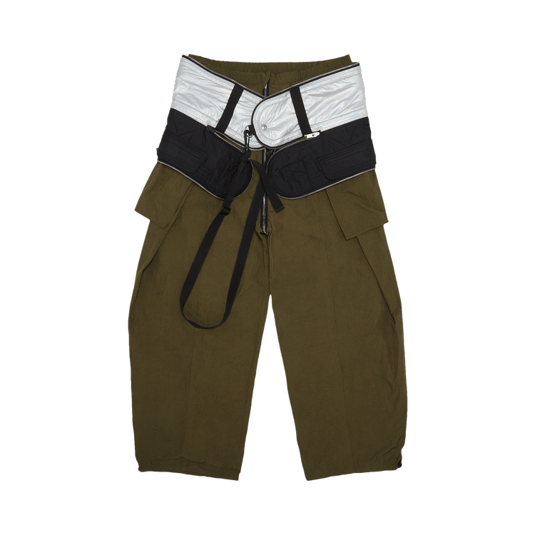 Craig Green Panelled Straight Leg Trousers "Olive"