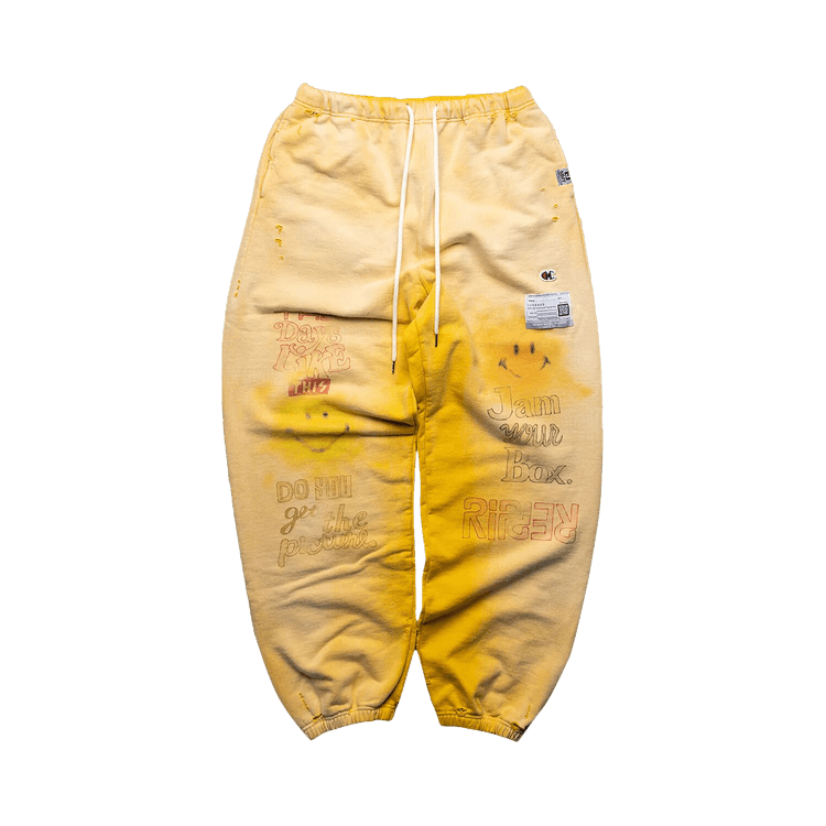 Maison Mihara Yasuhiro Bleached Sweatpants "Yellow"