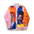 KidSuper Boy And Girl Painted Portrait Shirt "Multicolor"