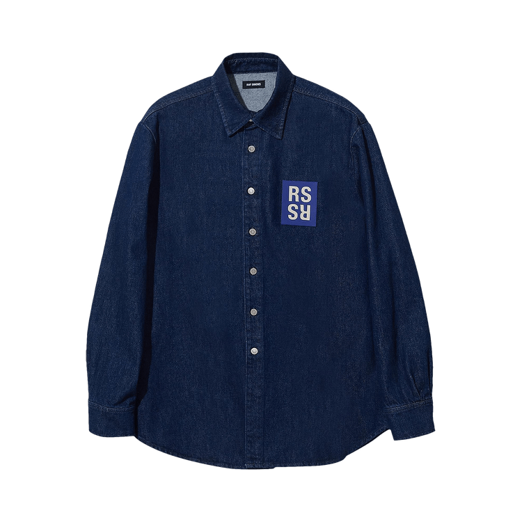 Raf Simons Logo Patch Denim Shirt "Blue"