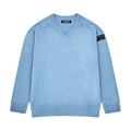 Raf Simons Striped Mohair Crew Knit "Blue"