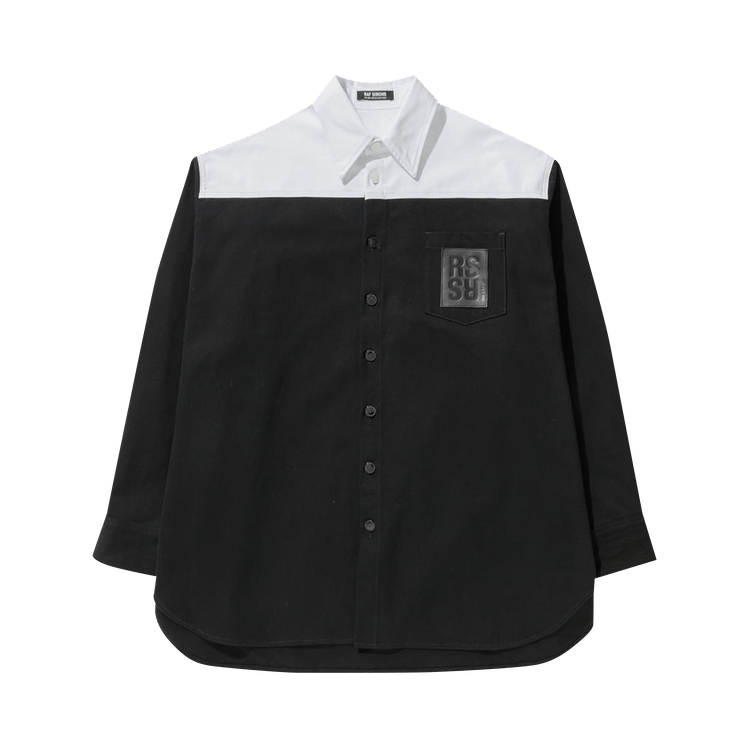 Raf Simons Oversized Bicolor Denim Shirt "Black"