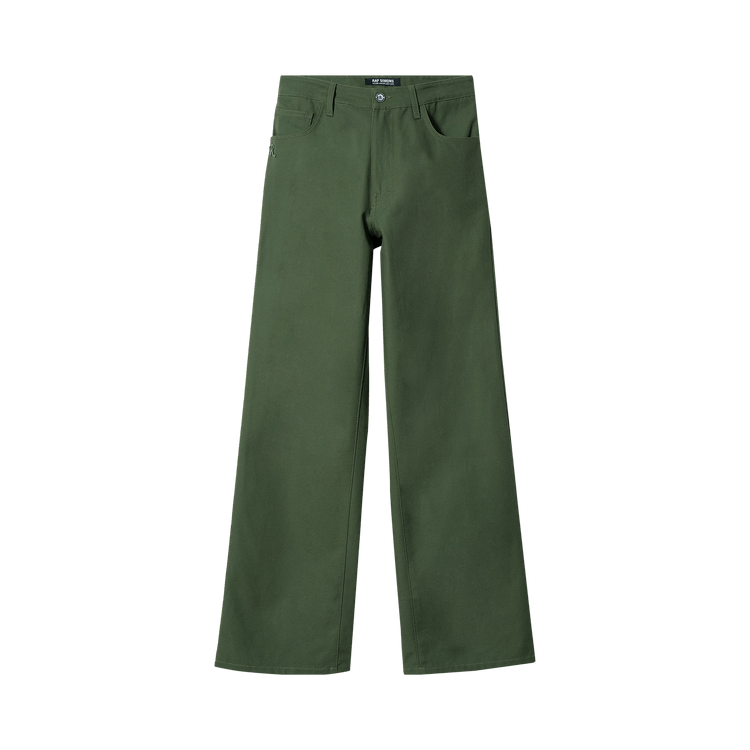 Raf Simons Wide Fit Denim Workwear Pants "Green"