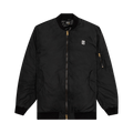 Raf Simons x Smiley Print and Badge Bomber Jacket "Black"