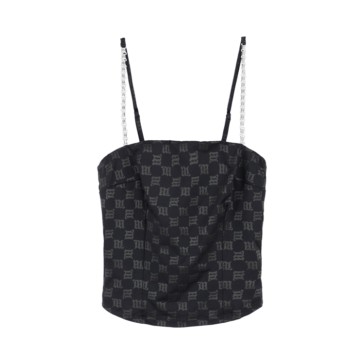 MISBHV Monogram Spaghetti Top "Black"