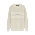 A-Cold-Wall* Dialogue Logo Crew Knit "Bone"