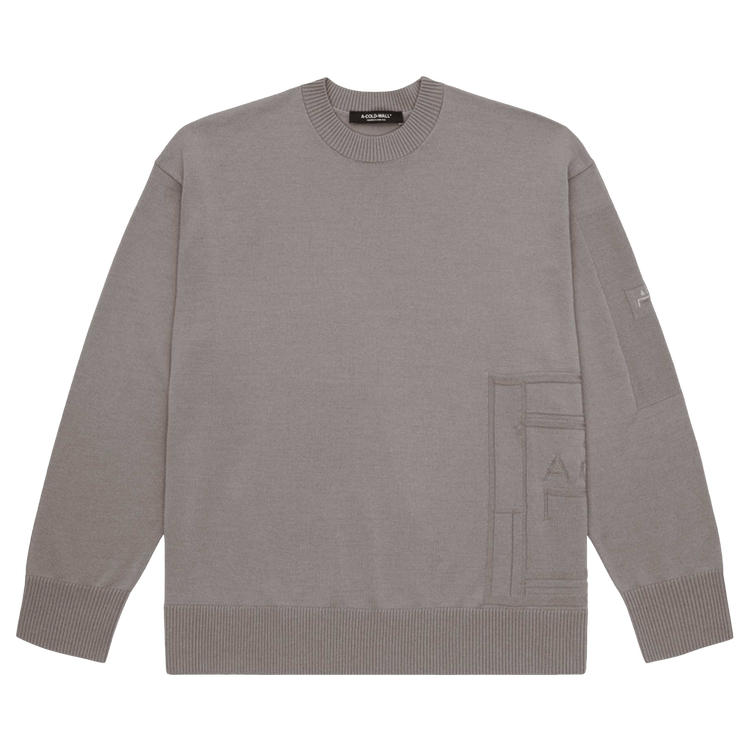 A-Cold-Wall* Wrap Stitch Knit "Mid Grey"