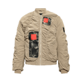 A-Cold-Wall* Cubist Ruched Bomber Jacket "Dark Stone"