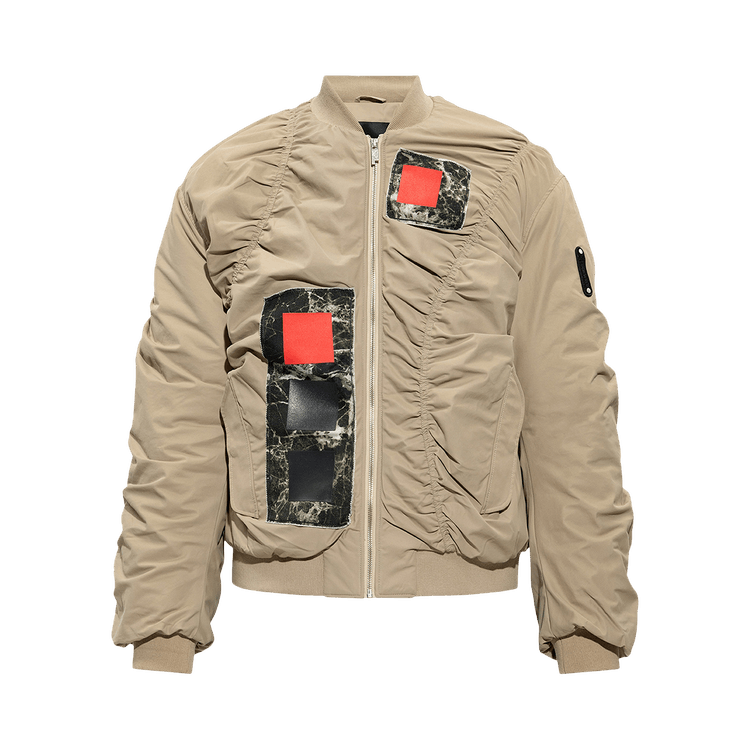 A-Cold-Wall* Cubist Ruched Bomber Jacket "Dark Stone"