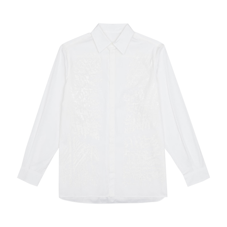 A-Cold-Wall* Erosion Print Long-Sleeve Shirt "White"