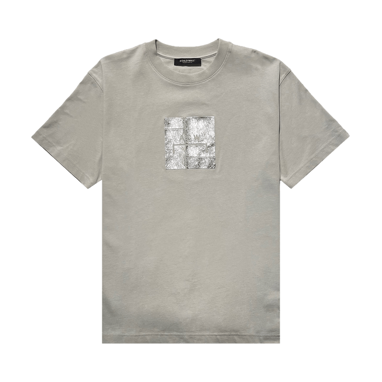 A-Cold-Wall* Foil Grid Short-Sleeve T-Shirt "Bone"