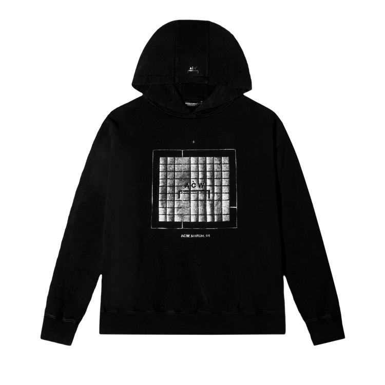 A-Cold-Wall* Foil Grid Hoodie "Black"