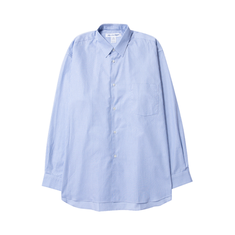 Comme des Garçons SHIRT Stripe Oversize Long-Sleeve Shirt "Blue"