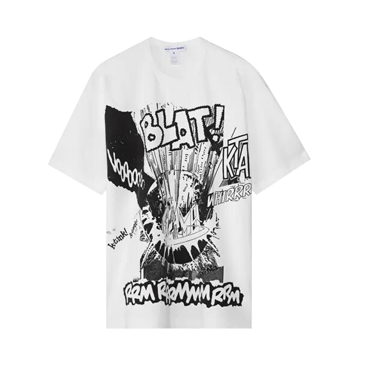 Comme des Garçons SHIRT x Christian Marclay Knit T-Shirt "White"