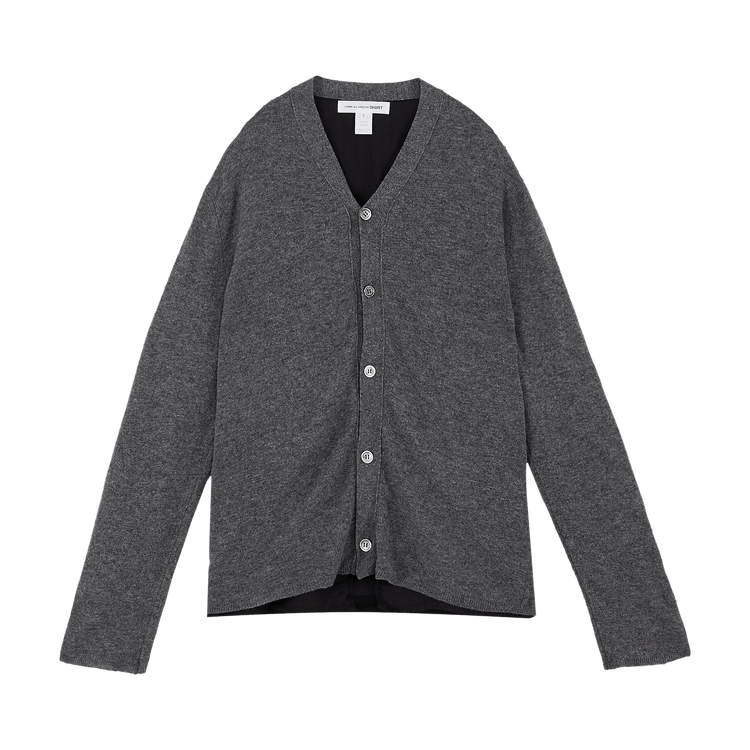 Comme des Garçons SHIRT Ribbed Cardigan "Grey"