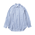 Comme des Garçons SHIRT Yarn Dyed Poplin Wide Classic Shirt "Blue"