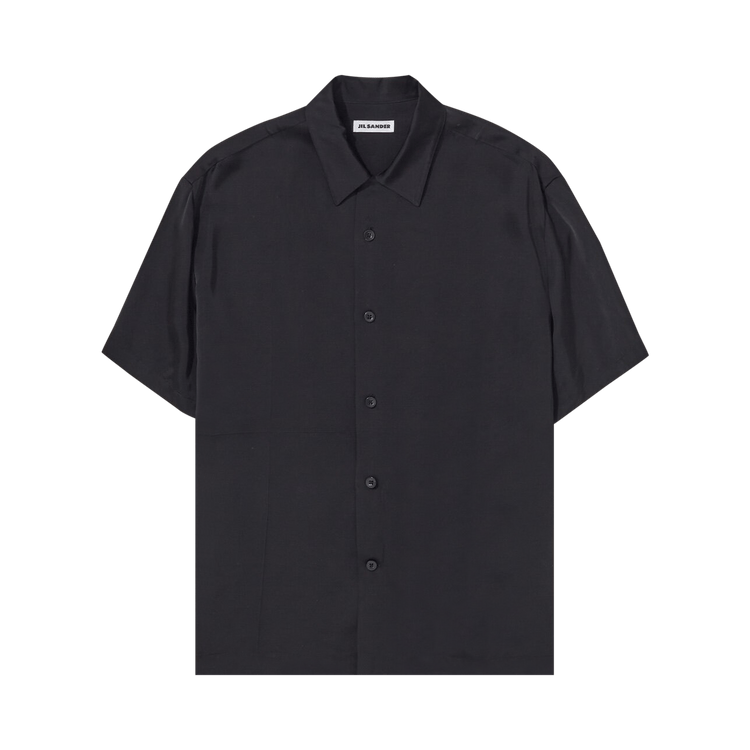 Jil Sander Sustainable Fluid Viscose Shirt "Black"