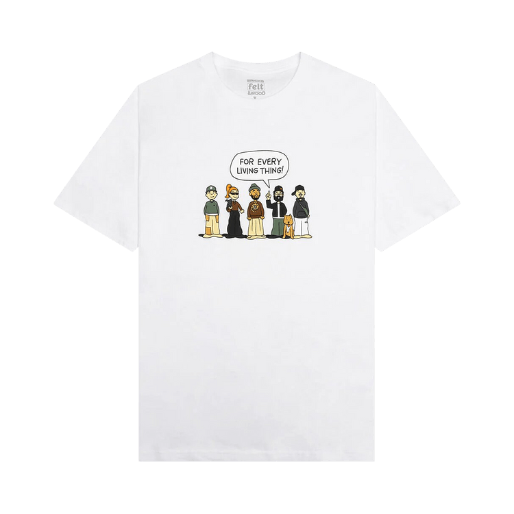Bricks & Wood x Felt Shout Tee "White"