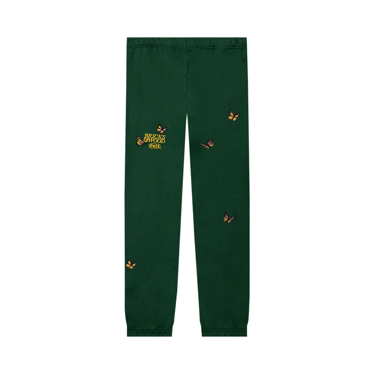 Bricks & Wood x Felt Butterfly Sweatpants "Forest Green"