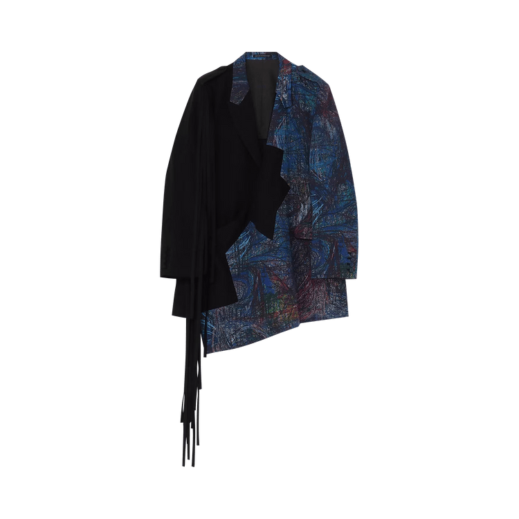 Yohji Yamamoto Plain Mixed String Jacket "Blue"
