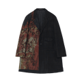 Yohji Yamamoto Seperate Fabric Denim Print Jacket "Black"
