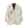 Yohji Yamamoto Classic Twill Printed Jacket "Ivory"