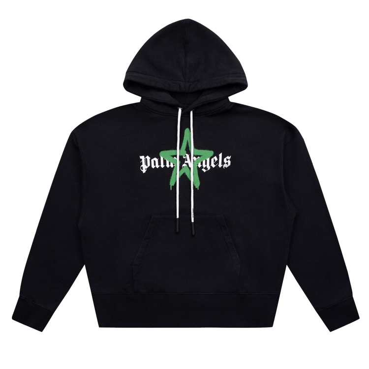 Palm Angels Star Sprayed Hoodie "Black"