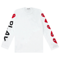 Comme des Garçons PLAY Heart Print T-Shirt "White"