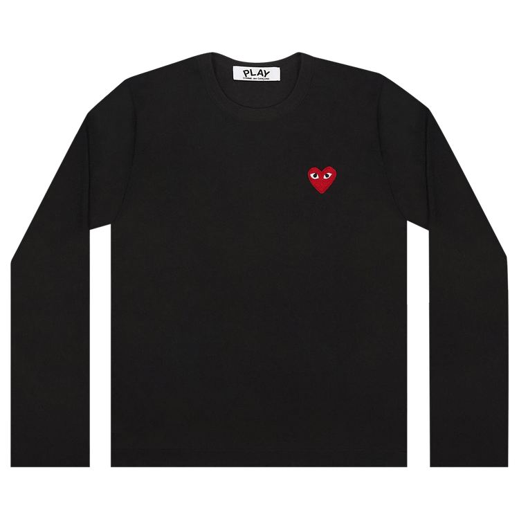Comme des Garçons PLAY Small Heart Long-Sleeve T-Shirt "Black"