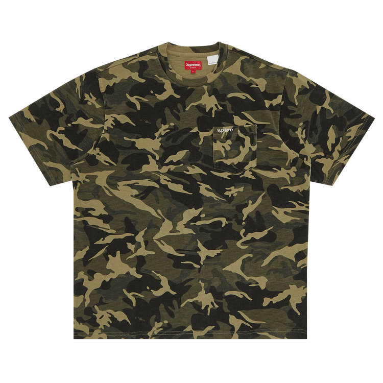 Supreme Short-Sleeve Pocket Tee "Olive Camo"