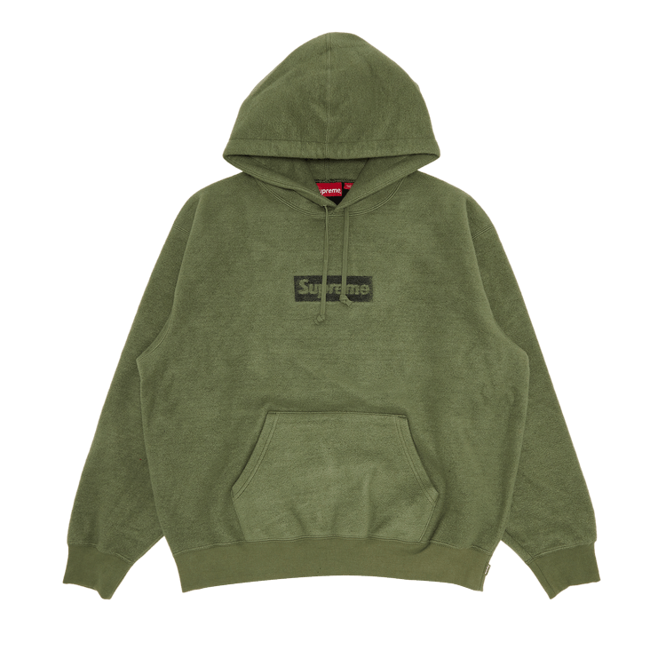 Supreme Inside Out Box Logo Hooded Sweatshirt "Light Olive"