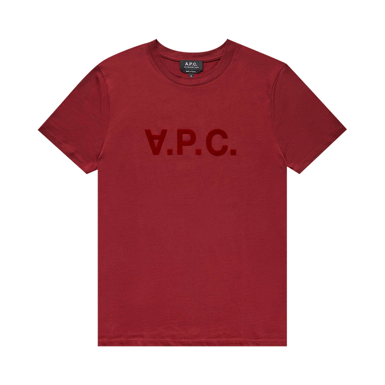 A.P.C. VPC Logo Tee "Burgundy"