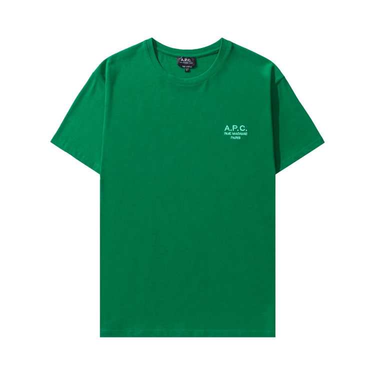 A.P.C. Raymond Embroidered Logo T-Shirt "Green"