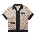Bode Pomme Fruit Short-Sleeve Shirt "Black/Multicolor"