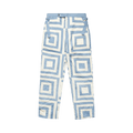 Bode White House Steps Quilt Pants "Blue/Cream"