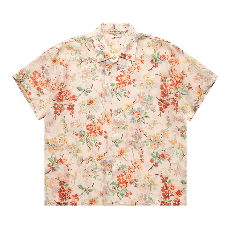 Bode Flowering Crabapple Short-Sleeve Shirt "Multicolor"