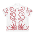 Bode Pilea Short-Sleeve Shirt "Red/White"
