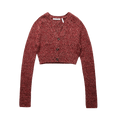 Helmut Lang Shrunken Cardigan "Raspberry Mouline"