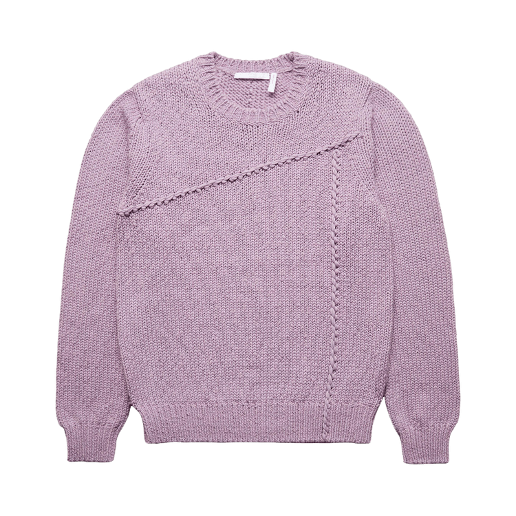 Helmut Lang Seamed Crew Knit "Wisteria"
