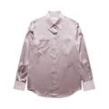 Helmut Lang Silk Long-Sleeve Shirt "Wisteria"