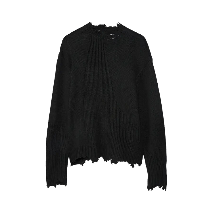 C2H4 Arc Sculpture Knit Sweater "Black"